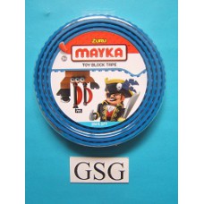 Zuru Mayka toy block tape blauw 2 noppen 2 mtr nr. 1558566-00