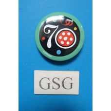 Efteling button 70 jaar groen nr. 50802-01