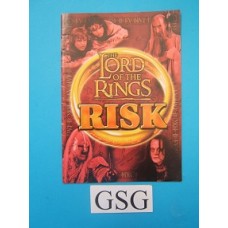 The Lord of the Rings Risk handleiding nr. 0702 46233 104-302