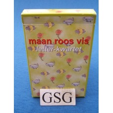 Maan roos vis letter-kwartet nr. 60003-01