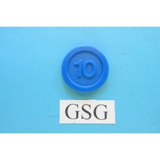 Muntje 10 blauw nr. 61984-01