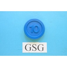 Muntje 10 blauw nr. 61997-02