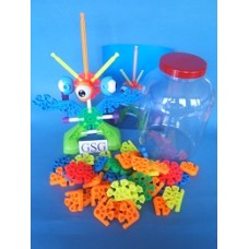 Kid knex four eyed monster & 2x basisset connectors nr. 16473-02