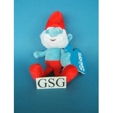 Stoffen marionette grote smurf nr. 50199-01 (22 cm)