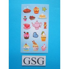 Stickervelletje cupcakes nr. 50257-01