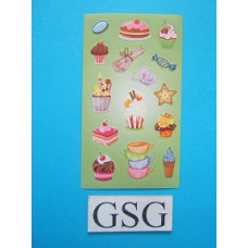 Stickervelletje cupcakes nr. 50258-01