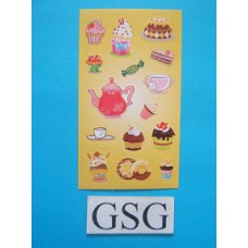 Stickervelletje cupcakes nr. 50260-01