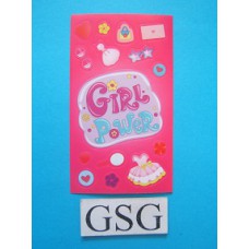Stickervelletje girl power nr. 50263-01