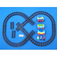 123 playmobil trein set 27-delig