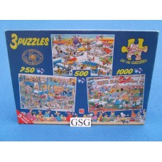 Jan van Haasteren 2 puzzels 500 1000 st nr. 80102-04