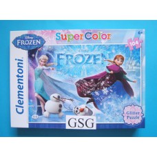Frozen glitter puzzel 104 st nr. 29712