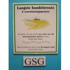 Kaart langste handelsroute nr. 60324